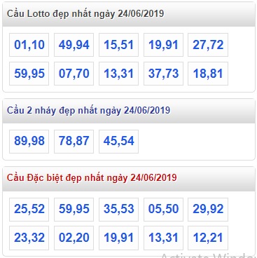 Soi cầu XSMB 24-6-2019 Win2888