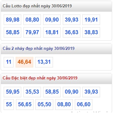 Soi cầu XSMB 30-6-2019 Win2888 