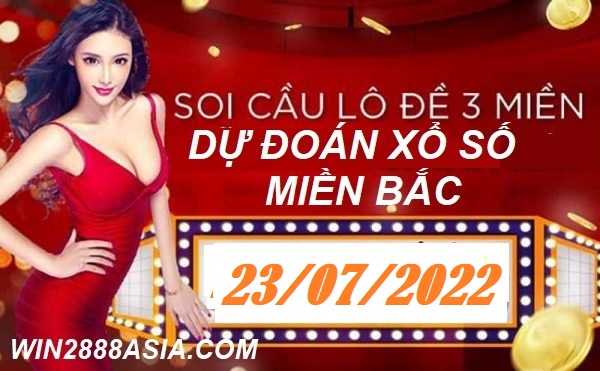 Soi cầu XSMB 23-07-2022 Win2888 Dự đoán cầu lô miền bắc thứ 7