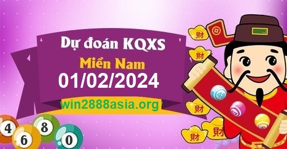 Soi cầu XSMN Win2888 01-02-2024 Dự đoán cầu lô miền nam thứ 5