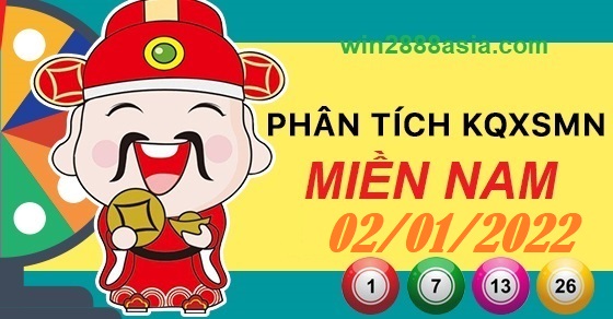 Soi cầu XSMN 2-1-2022 Win2888 Chốt số Dàn Đề Miền Nam chủ nhật