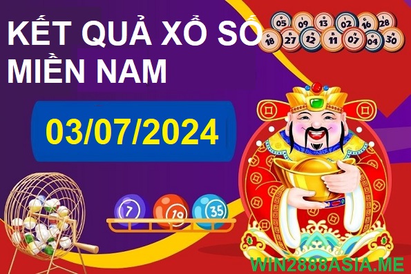 Soi cầu XSMN 03-07-2024 Win2888 Dự đoán xổ số miền nam thứ 4