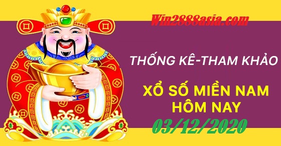 Soi cầu XSMN 3-12-2020 Win2888 Dự đoán Xổ Số Miền Nam thứ 5