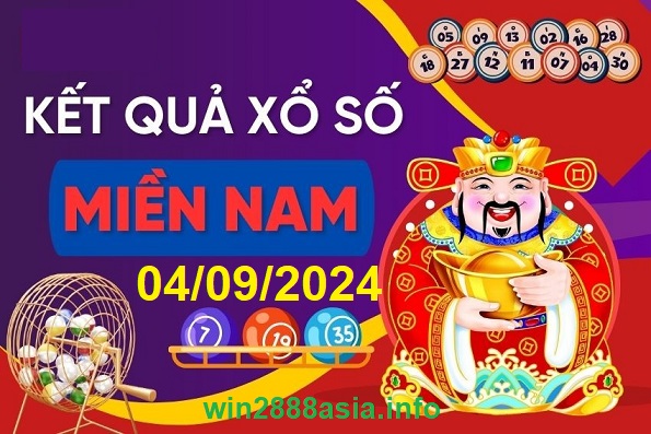 Soi cầu XSMN 04-09-2024 Win2888 Dự đoán xổ số miền nam thứ 4