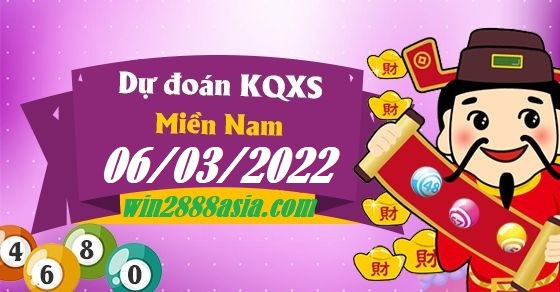 Soi cầu XSMN 06-3-2022 Win2888 Dự đoán Lô Đề Miền Nam chủ nhật