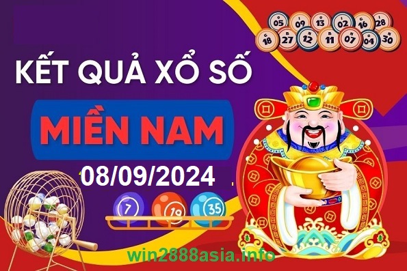 Soi cầu XSMN Win2888 08-09-2024 Chốt số xổ số miền nam chủ nhật