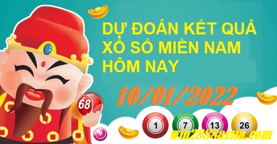 Soi cầu XSMN 10-1-2022 Win2888 Dự đoán Lô Đề Miền Nam thứ 2