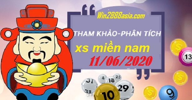 Soi cầu XSMN 11-6-2020 Win2888 Chốt số Dàn Đề Miền Nam thứ 5