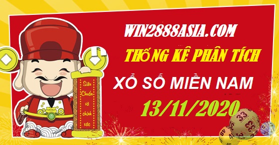 Soi cầu XSMN 13-11-2020 Win2888