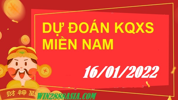 Soi cầu XSMN 16-1-2022 Win2888 Dự đoán Xổ Số Miền Nam chủ nhật