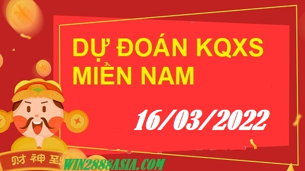 Soi cầu XSMN 16-3-2022 Win2888 Dự đoán Xổ Số Miền Nam thứ 4