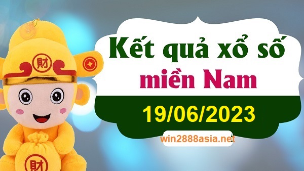 Soi cầu XSMN Win2888 19-06-2023 Chốt số cầu lô miền nam thứ 2