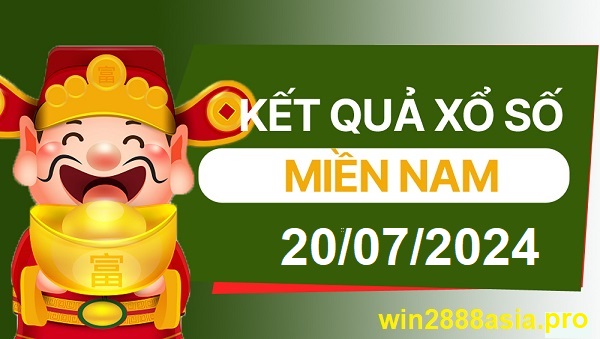 Soi cầu XSMN Win2888 20-07-2024 Chốt số Xổ Số Miền Nam thứ 7