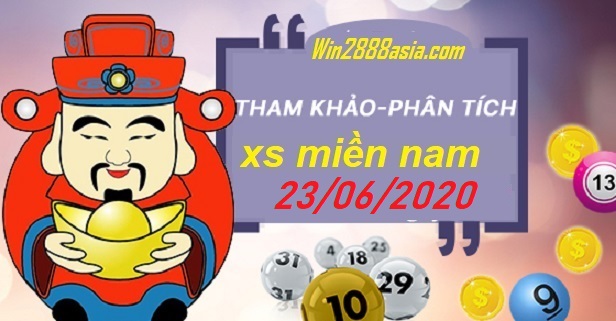 Soi cầu XSMN 23-6-2020 Win2888 Chốt số Dàn Đề Miền Nam thứ 3