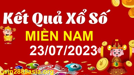 Soi cầu XSMN 23-07-2023 Win2888 Dự đoán Cầu lô Miền Nam chủ nhật