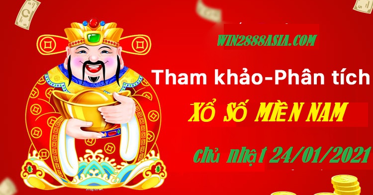 Soi cầu XSMN 24-1-2021 Win2888