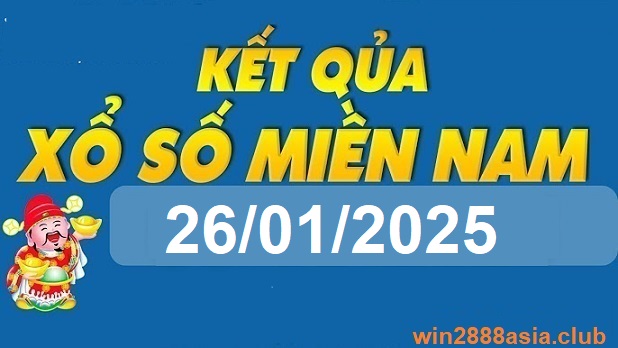 Soi cầu XSMN 26-01-2025 Win2888 Dự đoán cầu lô miền nam chủ nhật