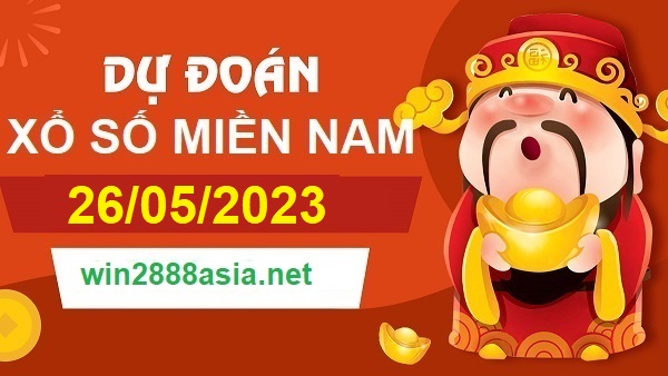 Soi cầu XSMN Win2888 26-05-2023 Dự đoán cầu lô miền nam thứ 6