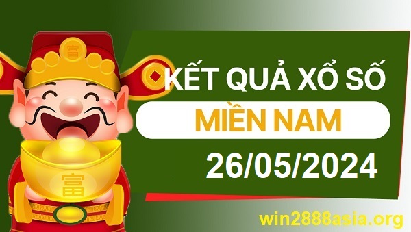 Soi cầu XSMN Win2888 26-05-2024 Dự đoán kqxsmn vip chủ nhật