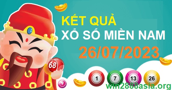 Soi cầu XSMN Win2888 26-07-2023 Dự đoán xổ số miền nam thứ 4