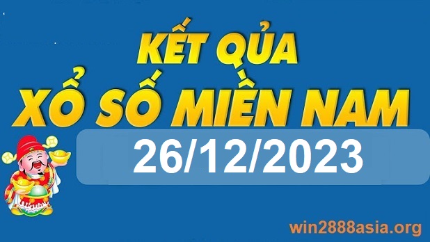 Soi cầu XSMN 26-12-2023 Win2888 Dự đoán xổ số miền nam thứ 3