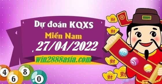 Soi cầu XSMN Win2888 27-04-2022 Dự đoán xổ số miền nam thứ 4