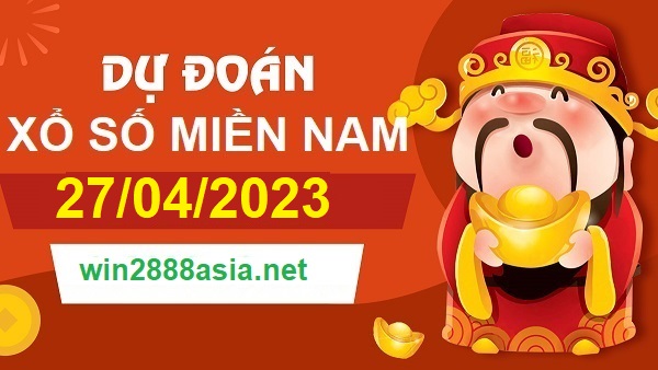 Soi cầu XSMN 27-04-2023 Win2888 Chốt số miền nam chuẩn xác thứ 5