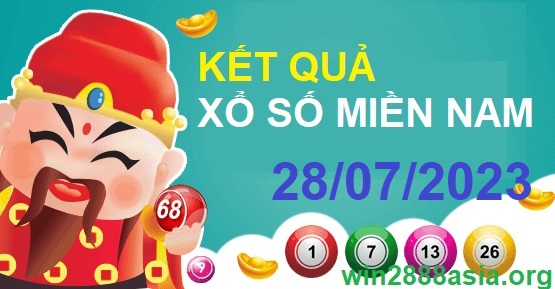 Soi cầu XSMN Win2888 28-07-2023 Chốt số Dàn Đề Miền Nam thứ 6