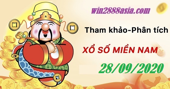 Soi cầu XSMN 28-9-2020 Win2888