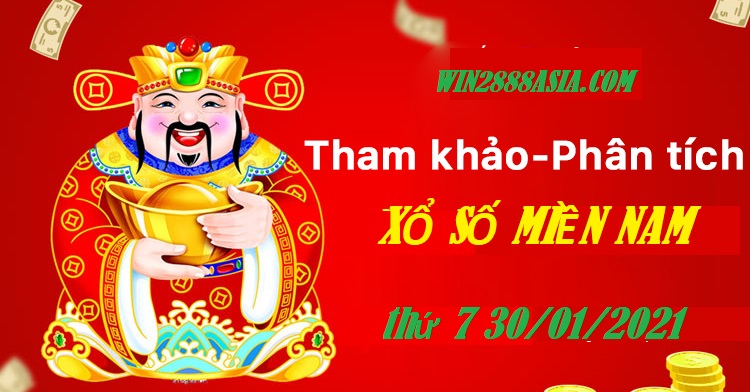 Soi cầu XSMN 30-1-2021 Win2888