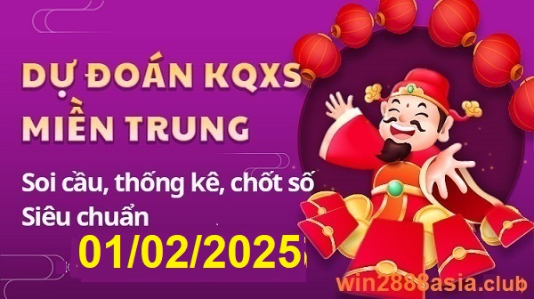 Soi cầu XSMT 01-02-2025 Win2888 Dự đoán Xổ Số Miền Trung thứ 7