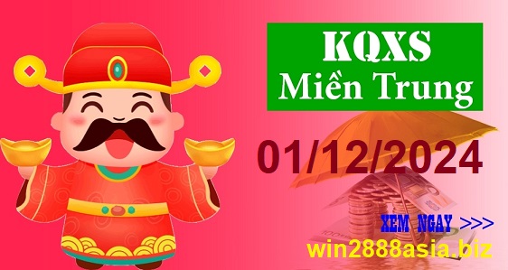 Soi cầu XSMT 01-12-2024 Win288 Dự đoán Xổ Số Miền Trung chủ nhật