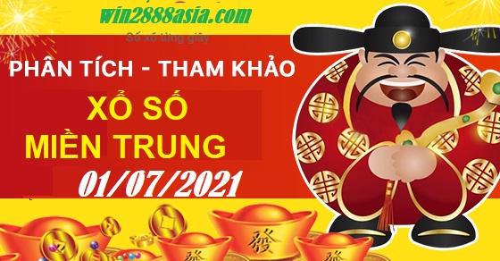 Soi cầu XSMT 2-7-2021 Win2888 Chốt số Dàn Đề Miền Trung thứ 6