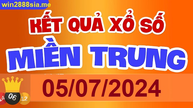 Soi cầu XSMT 05-07-2024 Win2888 Dự đoán Lô Đề Miền Trung thứ 6