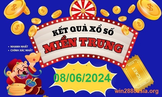 Soi cầu XSMT 08-06-2024 Win2888 Chốt số lô đề miền trung thứ 7