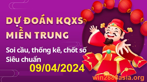 Soi cầu XSMT 09-04-2024 Win2888 Dự đoán Xổ Số Miền Trung thứ 3