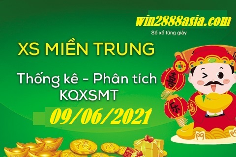 Soi cầu XSMT 9-6-2021 Win2888 Chốt số Xỉu Chủ Miền Trung thứ 4