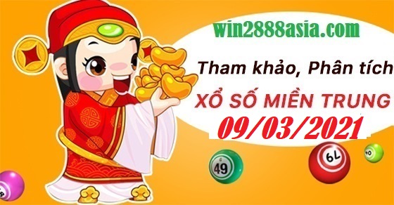 Soi cầu XSMT 9-3-2021 Win2888 Chốt số Cầu Lô Miền Trung thứ 3