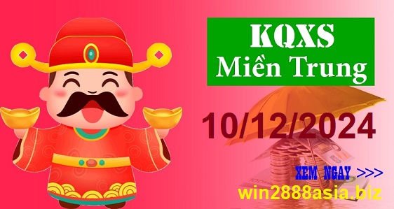 Soi cầu XSMT Win2888 10-12-2024 Chốt số xổ số miền trung thứ 3