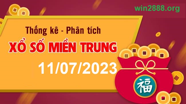 Soi cầu XSMT 11-07-2023 Win2888 Chốt số Cầu Lô Miền Trung thứ 3