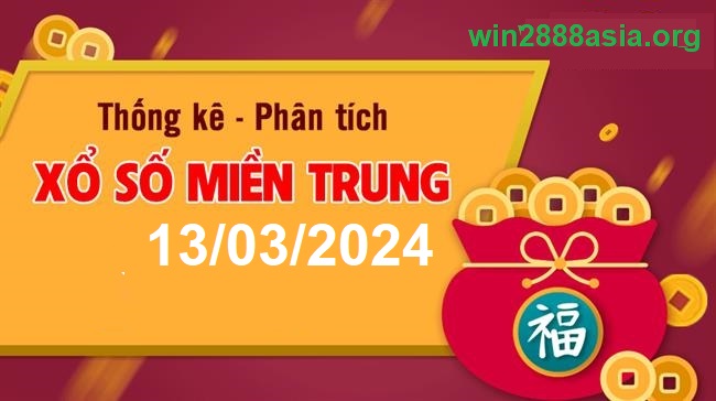 Soi cầu XSMT 13-03-2024 Win2888 Dự đoán Dàn Đề Miền Trung thứ 4