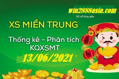 Soi cầu XSMT 13-6-2021 Win2888 Dự đoán Xổ Số Miền Trung Chủ nhật