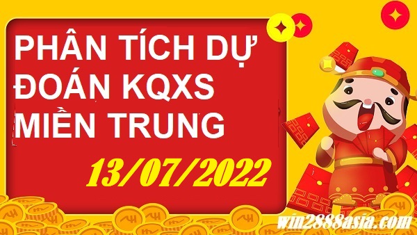 Soi cầu XSMT 13-07-2022 Win2888 Dự đoán Xổ Số Miền Trung VIP thứ 4