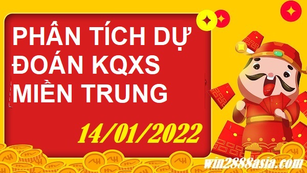 Soi cầu XSMT 14-1-2022 Win2888 Chốt số Lô Đề Miền Trung thứ 6