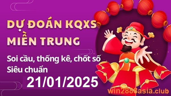 Soi cầu XSMT 21-01-2025 Win2888 Dự đoán cầu lô Miền Trung thứ 3