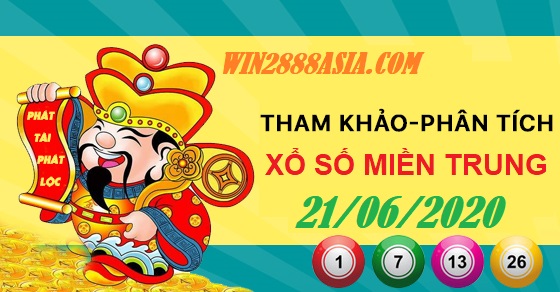 Soi cầu XSMT 21-6-2020 Win2888