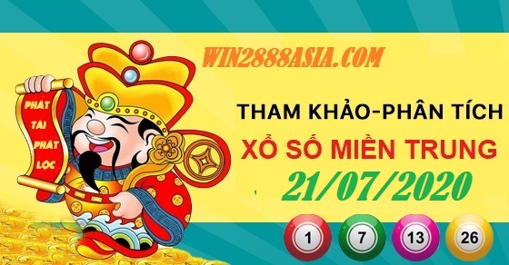 Soi cầu XSMT 21-7-2020 Win2888