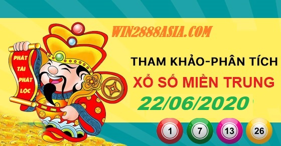 Soi cầu XSMT 22-6-2020 Win2888