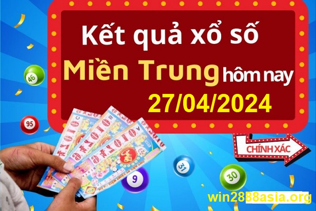 Soi cầu XSMT 27-04-2024 Win2888 Chốt số lô đề miền trung thứ 7