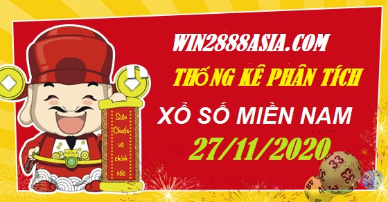 Soi cầu XSMN 27-11-2020 Win2888